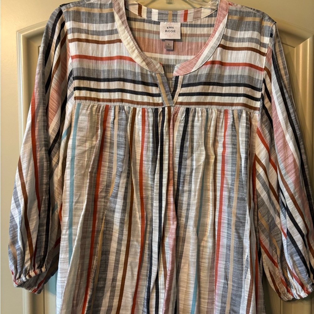 Women's Multicolor Striped Top
